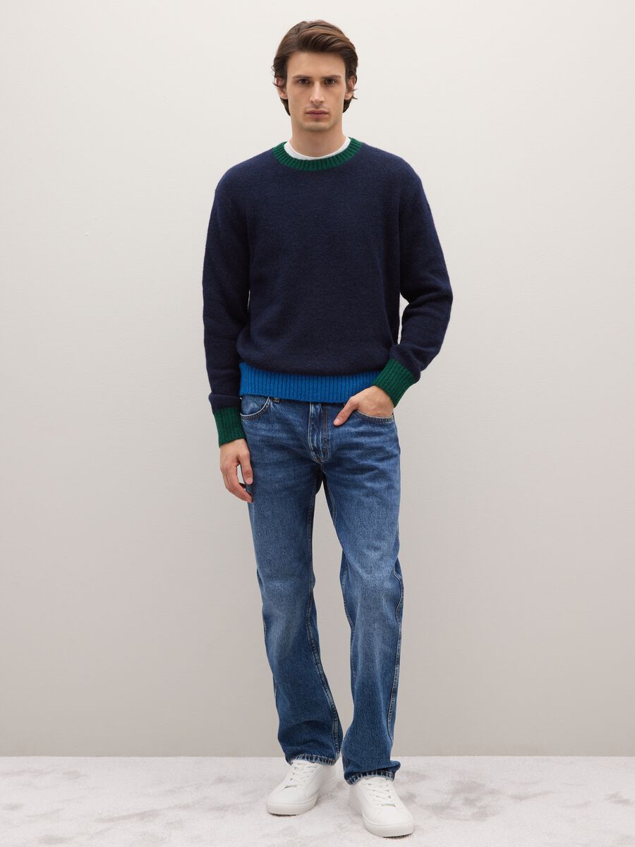 Blue regular fit jumper_2