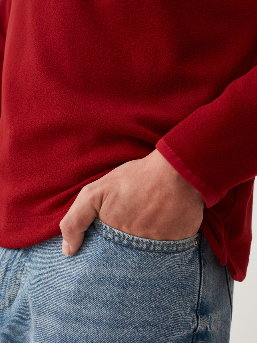 Half-zip sweatshirt in fleece_3