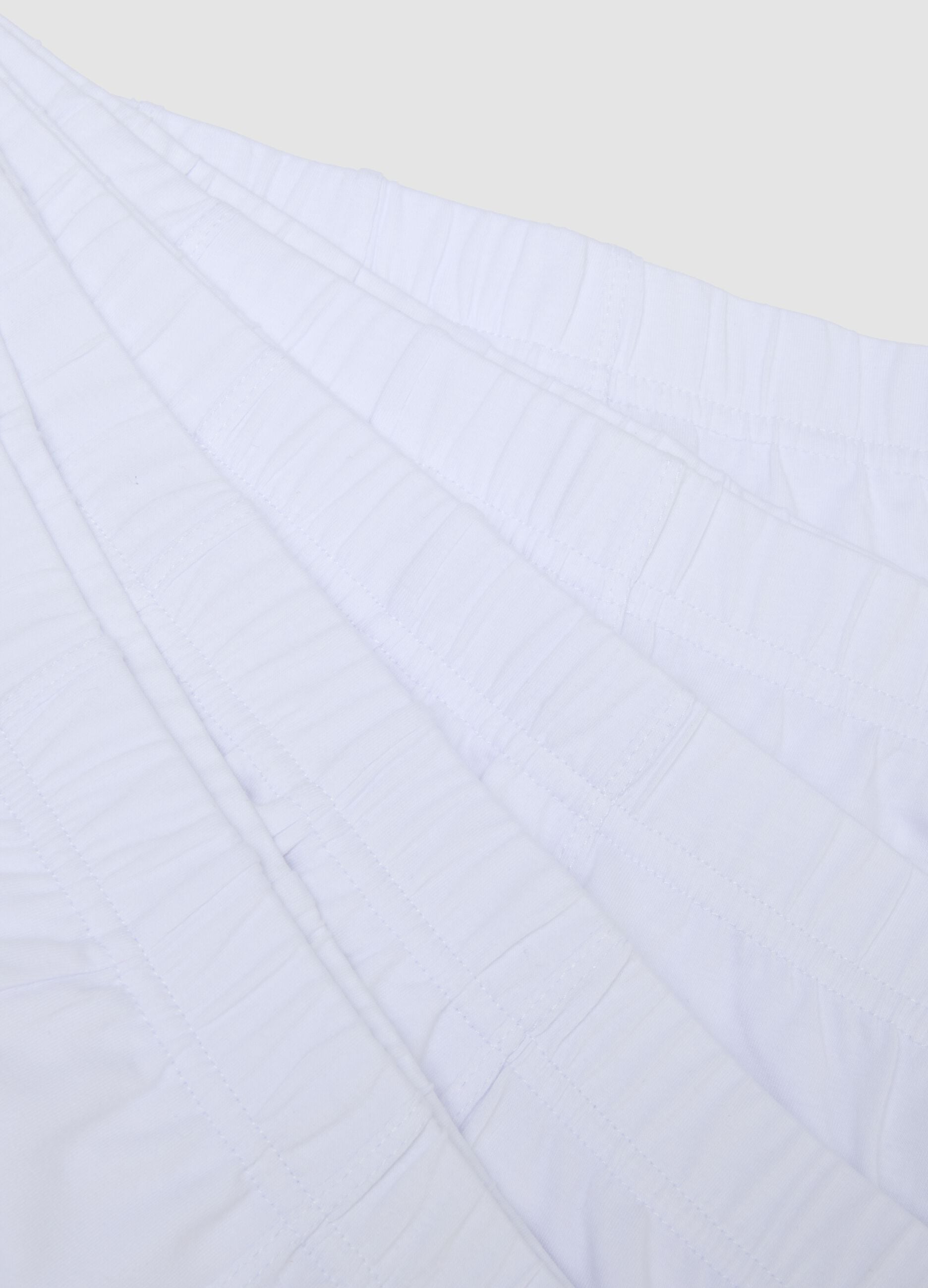 5-pack of white organic cotton boxers
