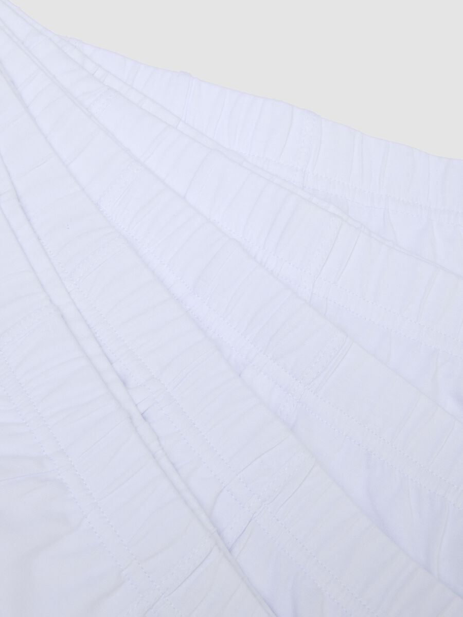 Multipack di cinque boxer bianchi in cotone organico_5