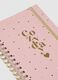 Pink Paper Notebook with Golden Hearts_2