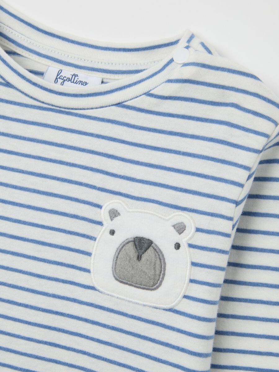 Multicolour striped pure cotton regular fit shirt for boys_2