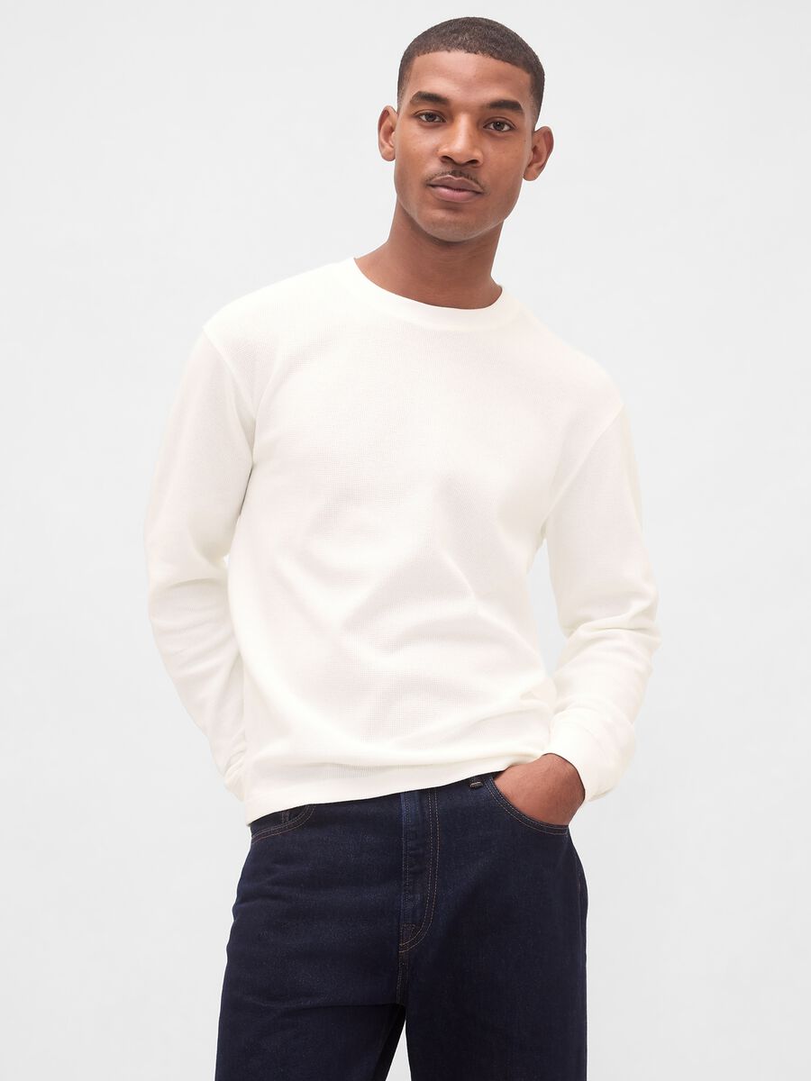 Stretch Long Sleeve White Shirt_0