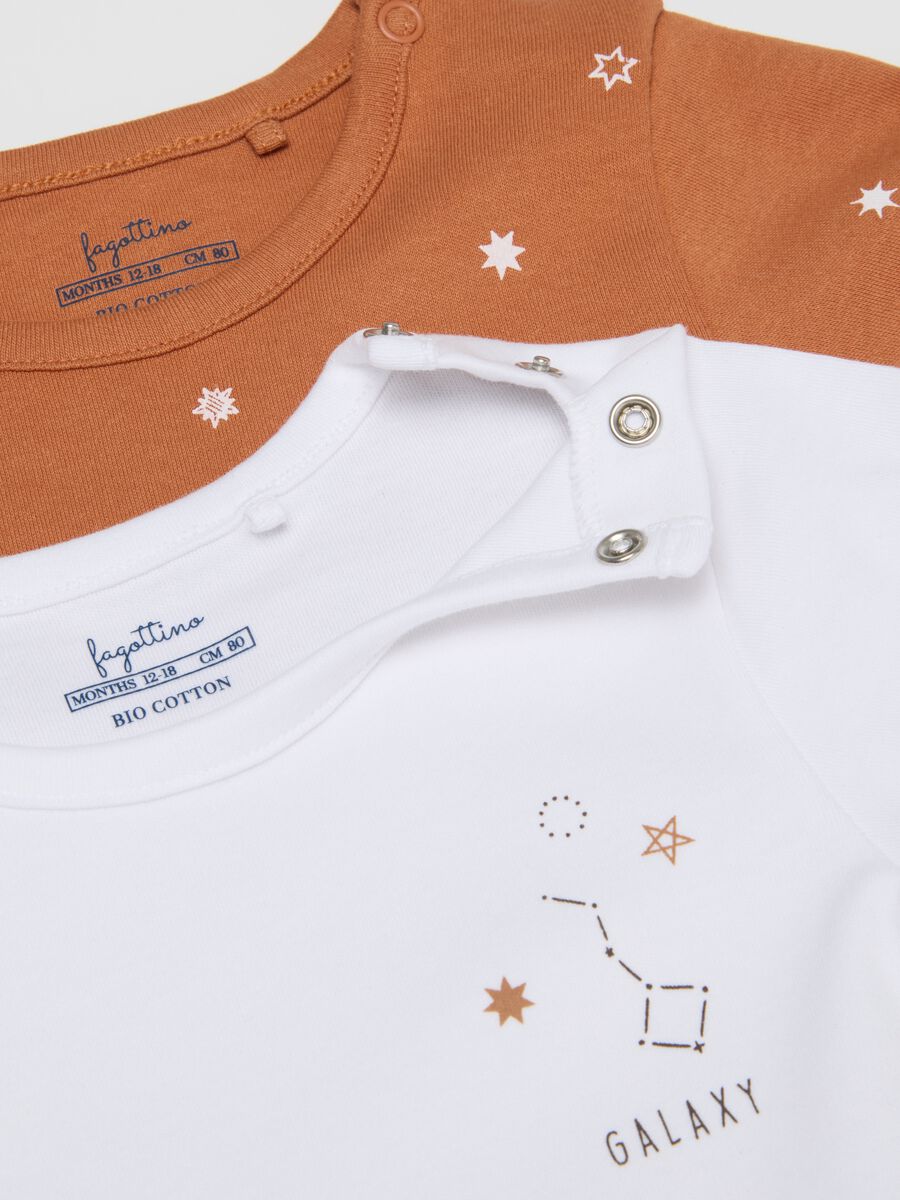 Kids' Tripack Bodysuits in Pure Organic Multicolor Cotton_3