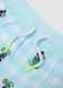 Blue printed swim shorts for boys_2