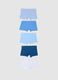 Boys' Blue Cotton Boxer Multipack Set with Regular Fit_1