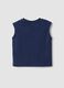 Blue pure cotton regular fit boys' tank top with pocket_1