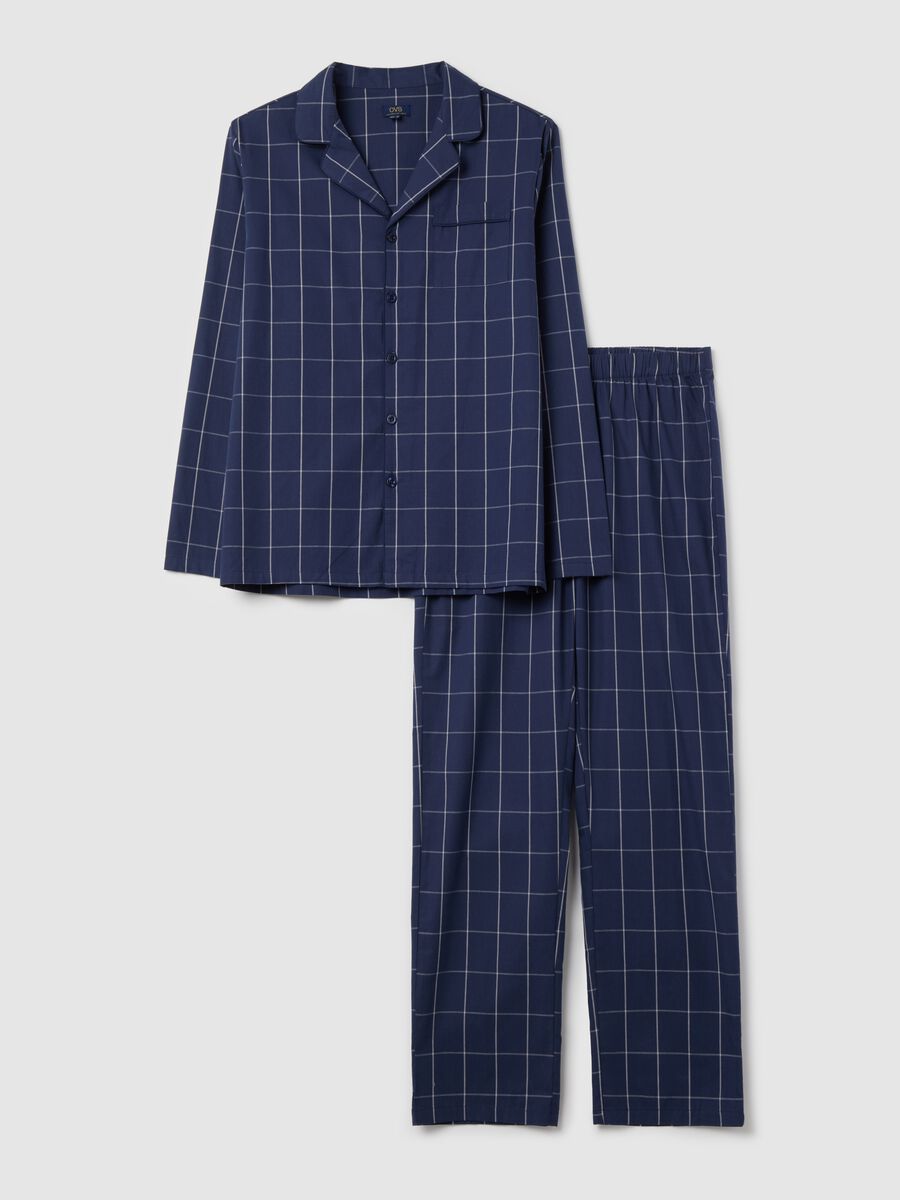 Long pyjamas in check cotton_4