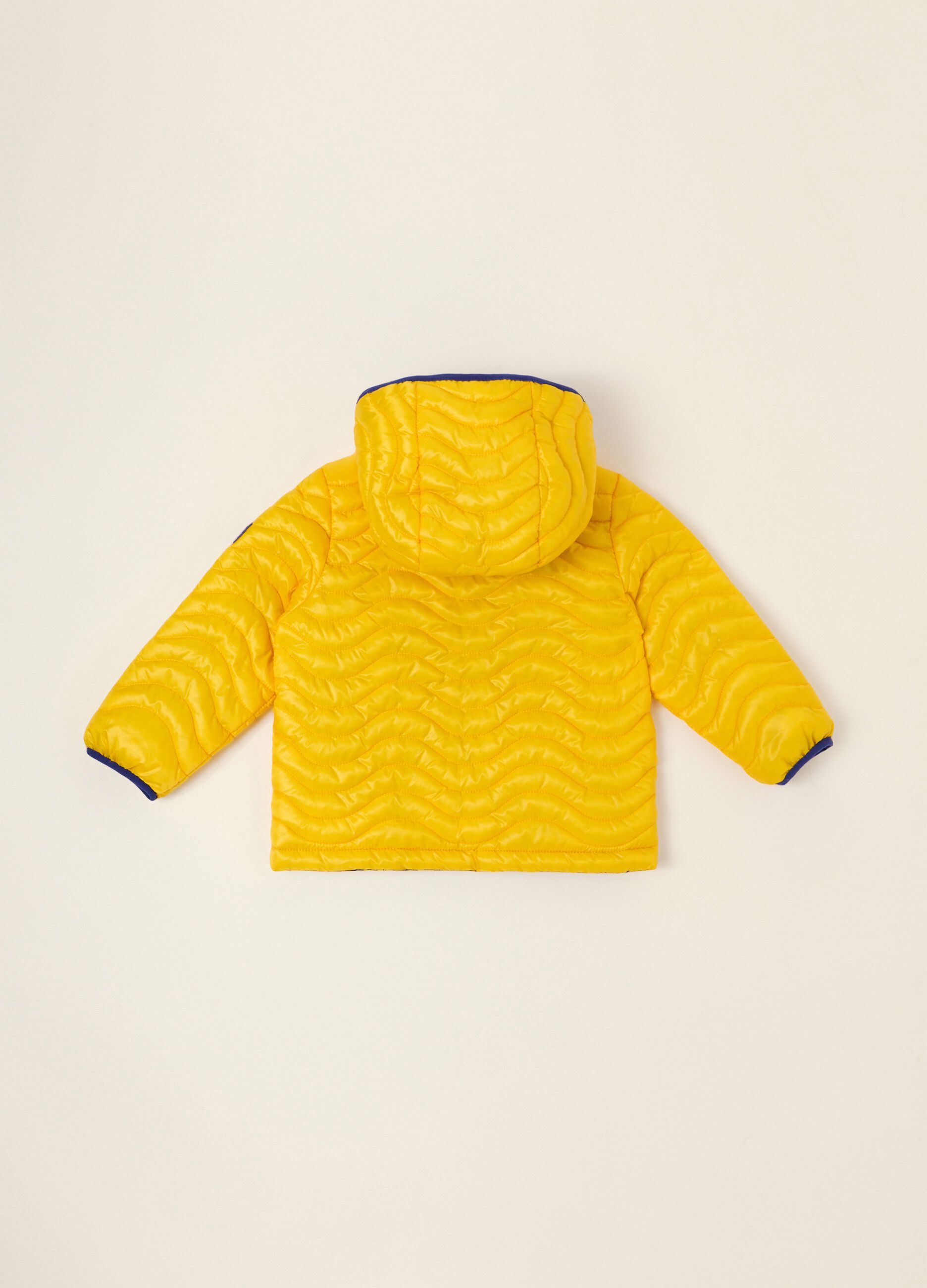 Reversible hooded baby jacket
