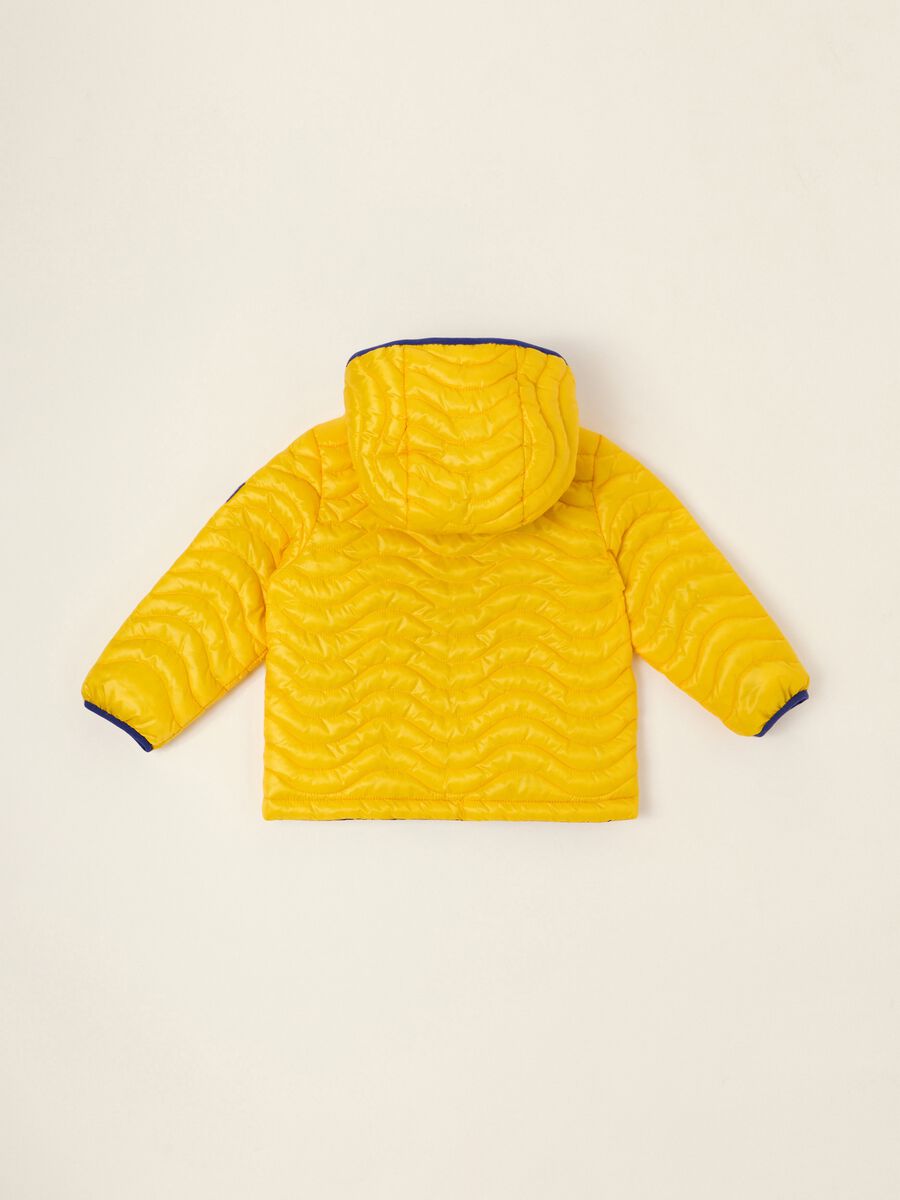 Reversible hooded baby jacket_3