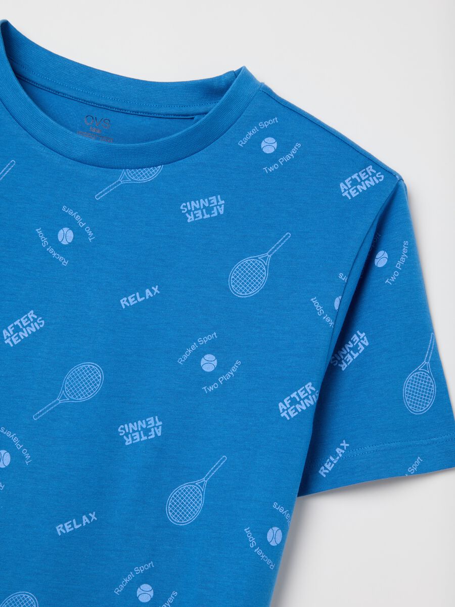 Boys' pure cotton blue regular fit set_3
