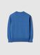 Children's Regular Fit Blue Cotton Crew Neck Jumper_1