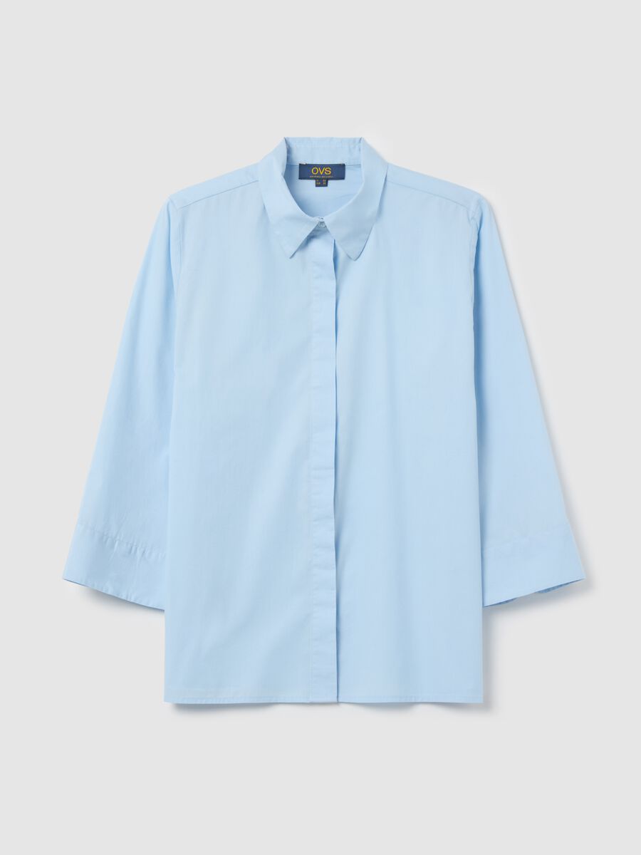 Shirt with three-quarter sleeves_4