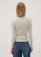 Beige ribbed viscose-blend jumper with high neck_3