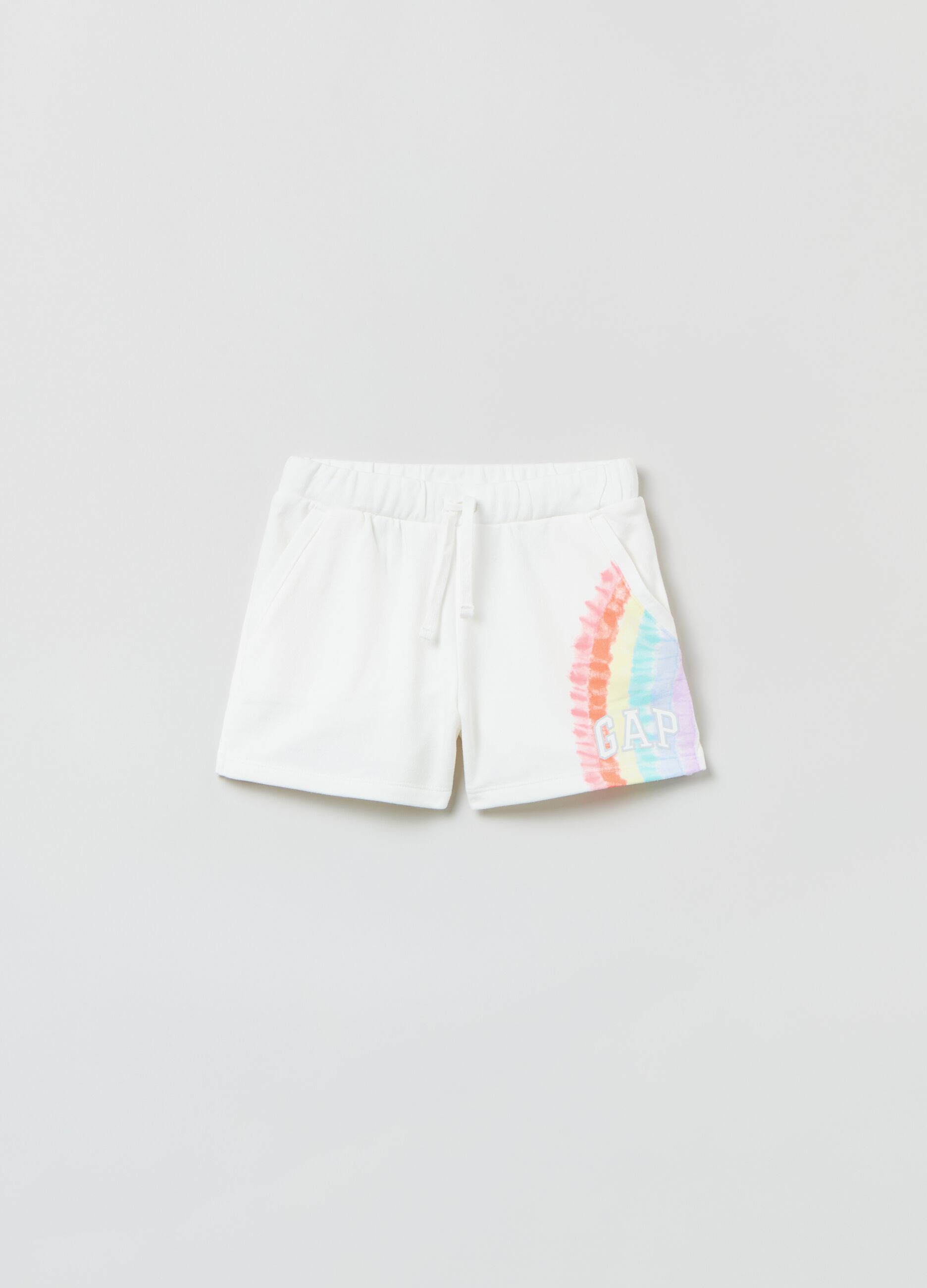 Shorts with Tie Dye print and logo