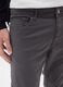 Grey Slim Fit Stretch Cotton Trousers_3