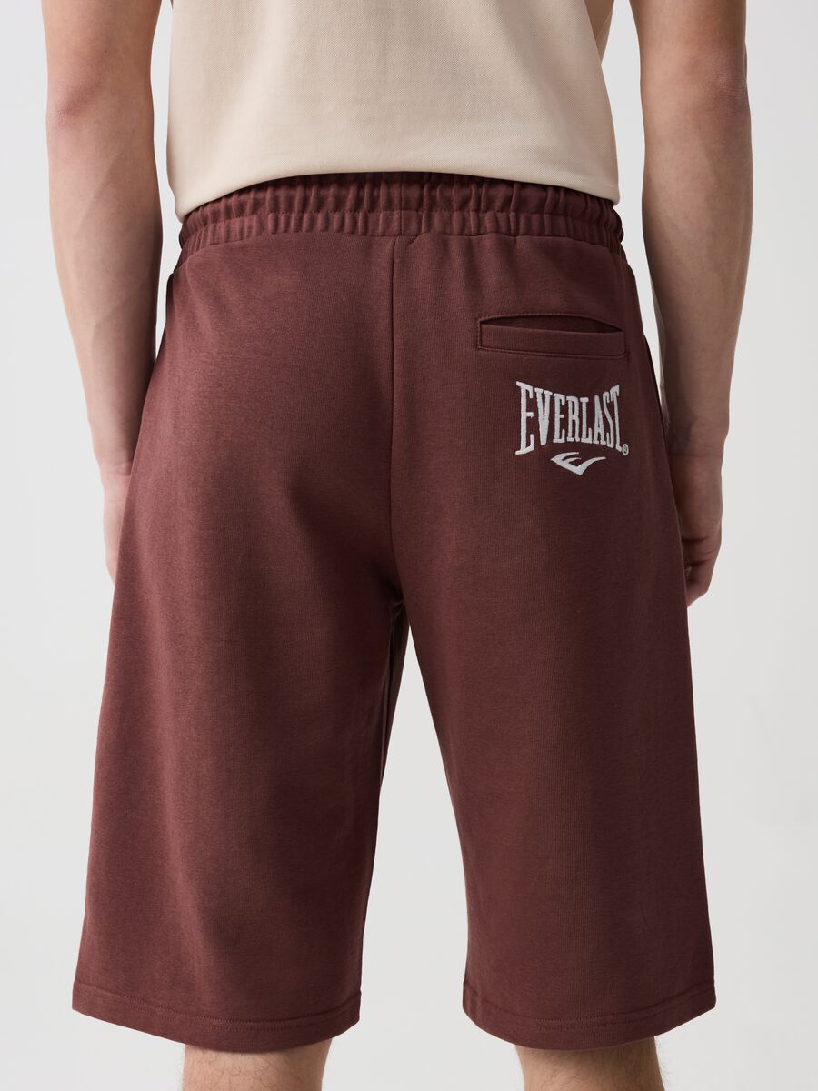 Bermuda joggers with print and logo embroidery_2