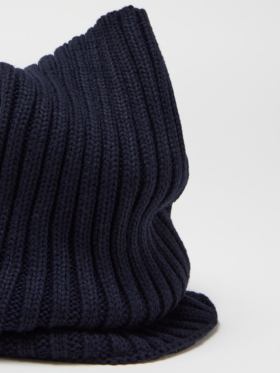 Ribbed knit neck warmer_2