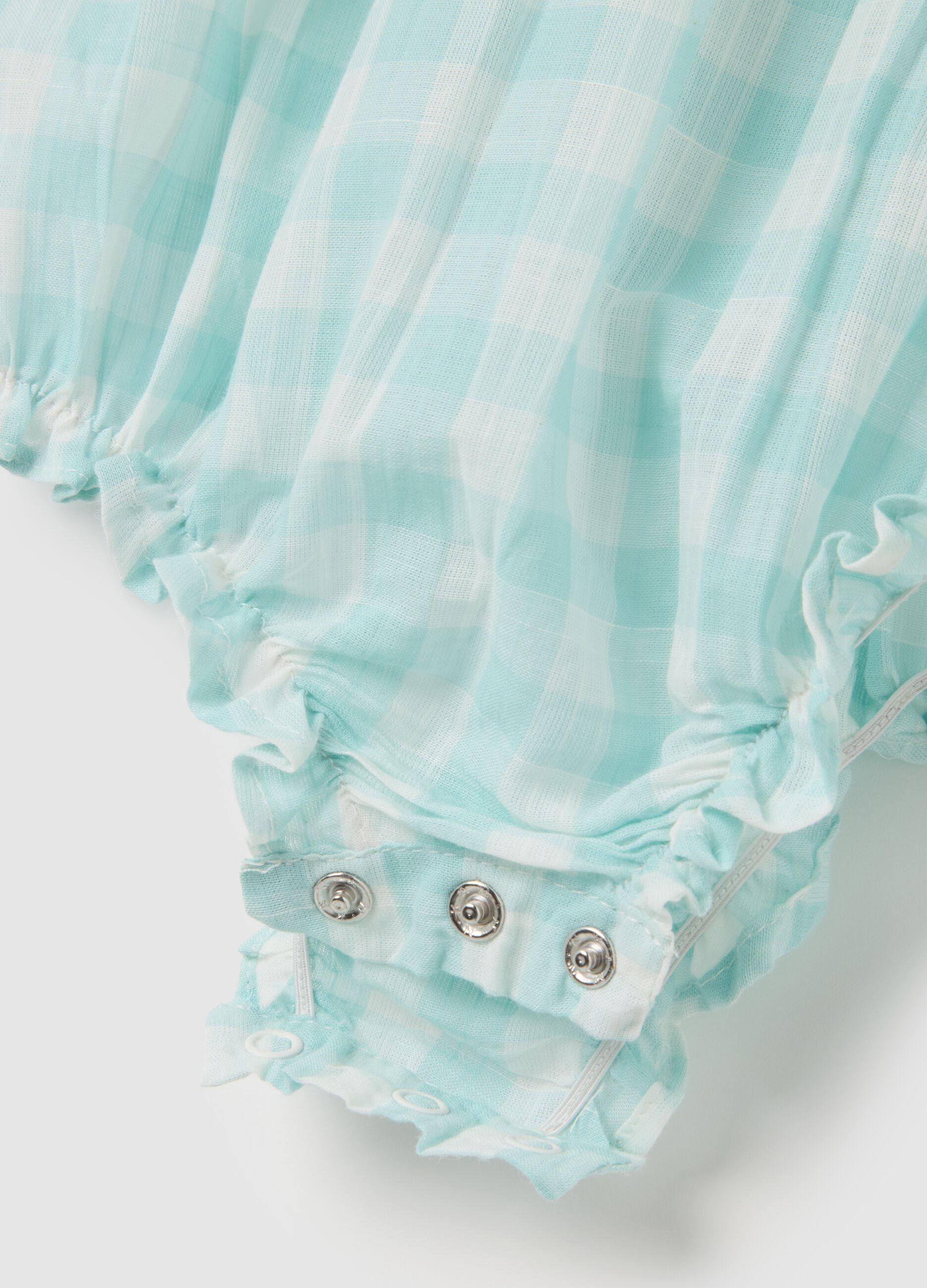 Baby Girl Bodysuit in Pure Cotton Multicoloured with Ruffles