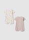 Newborn Multicolour Cotton Romper Two-Pack_1