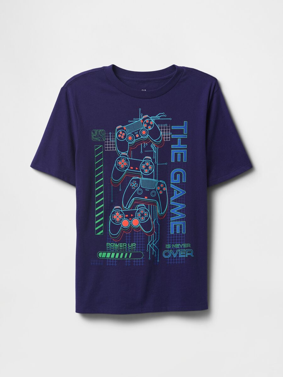 The Game Graphic T-shirt in Purple_0