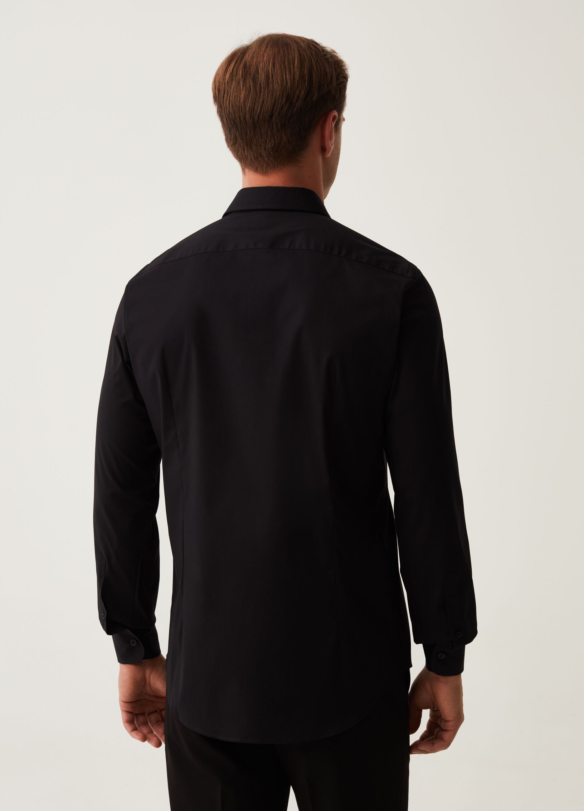 Camicia slim fit in cotone stretch_2