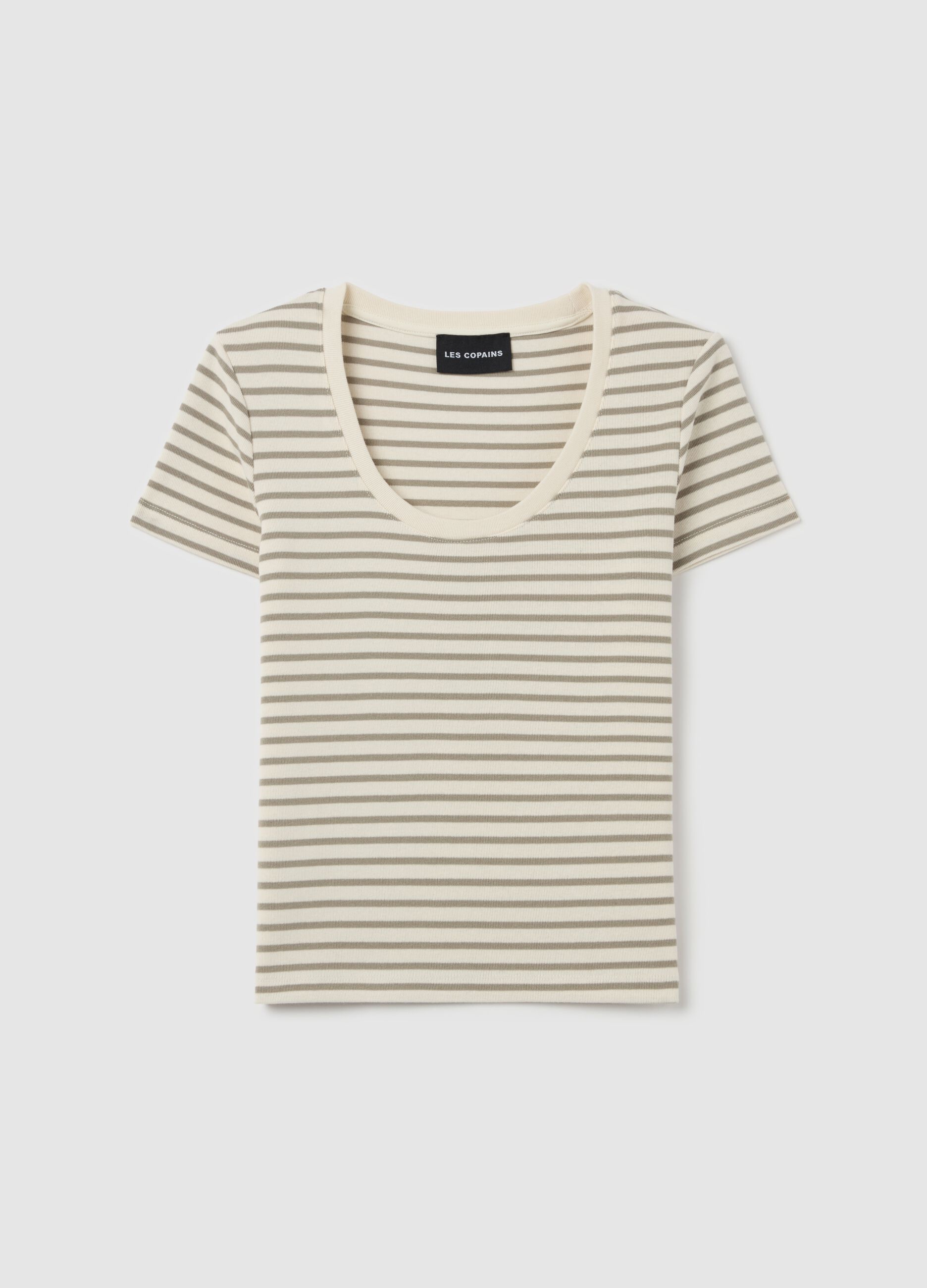 Striped cotton T-shirt
