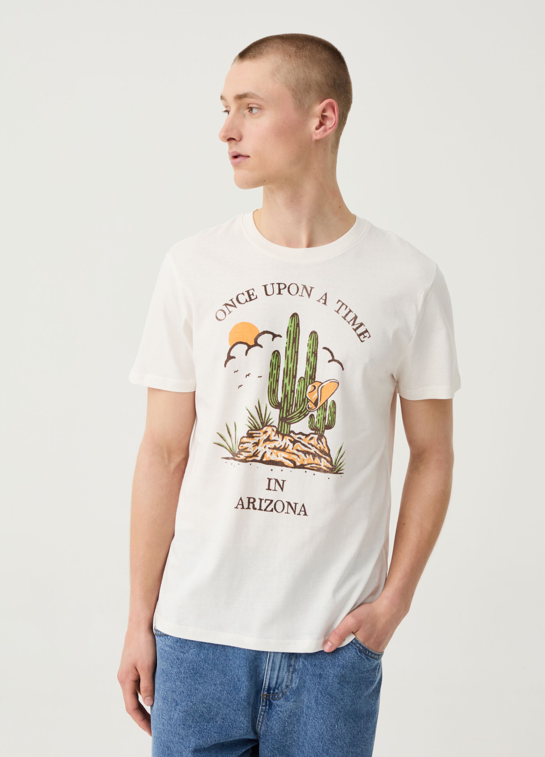 Ovs T-shirt in cotone con stampa Arizona