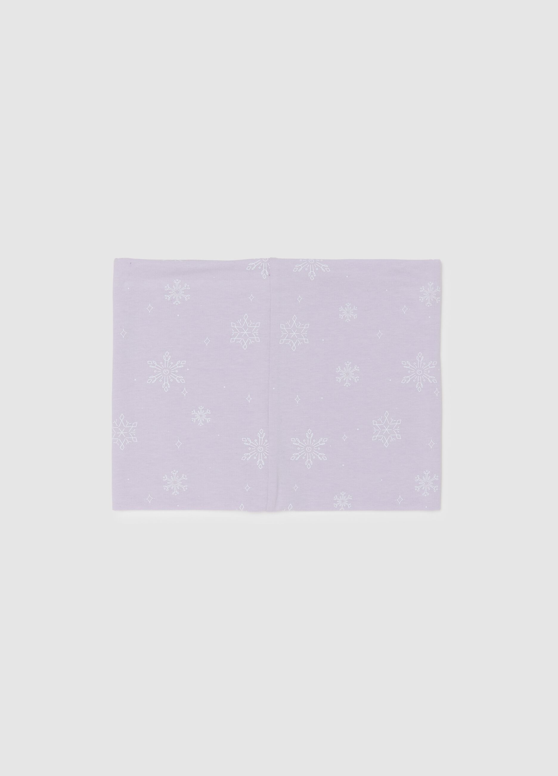 Scaldacollo da bambina in cotone viola