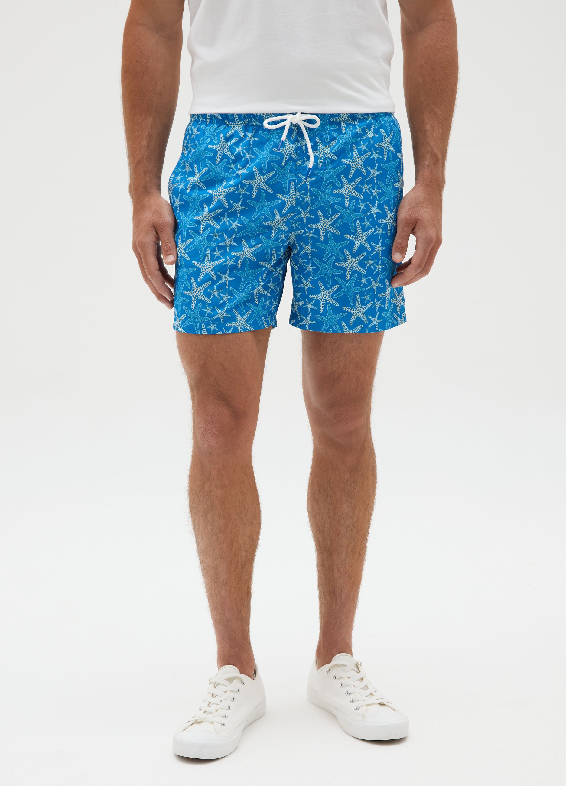 Men's Multicolour Swimwear with Starfish