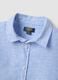 Boys&rsquo; blue striped linen-cotton blend shirt, regular fit_2