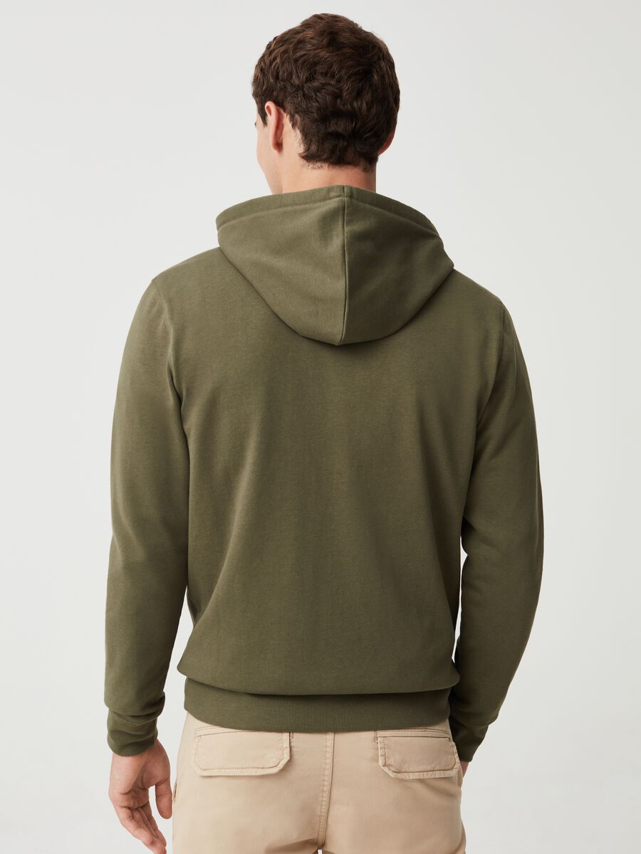 Full-zip in felpa con cappuccio_2