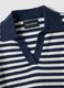 Regular fit multicolour striped cotton blend jumper_1