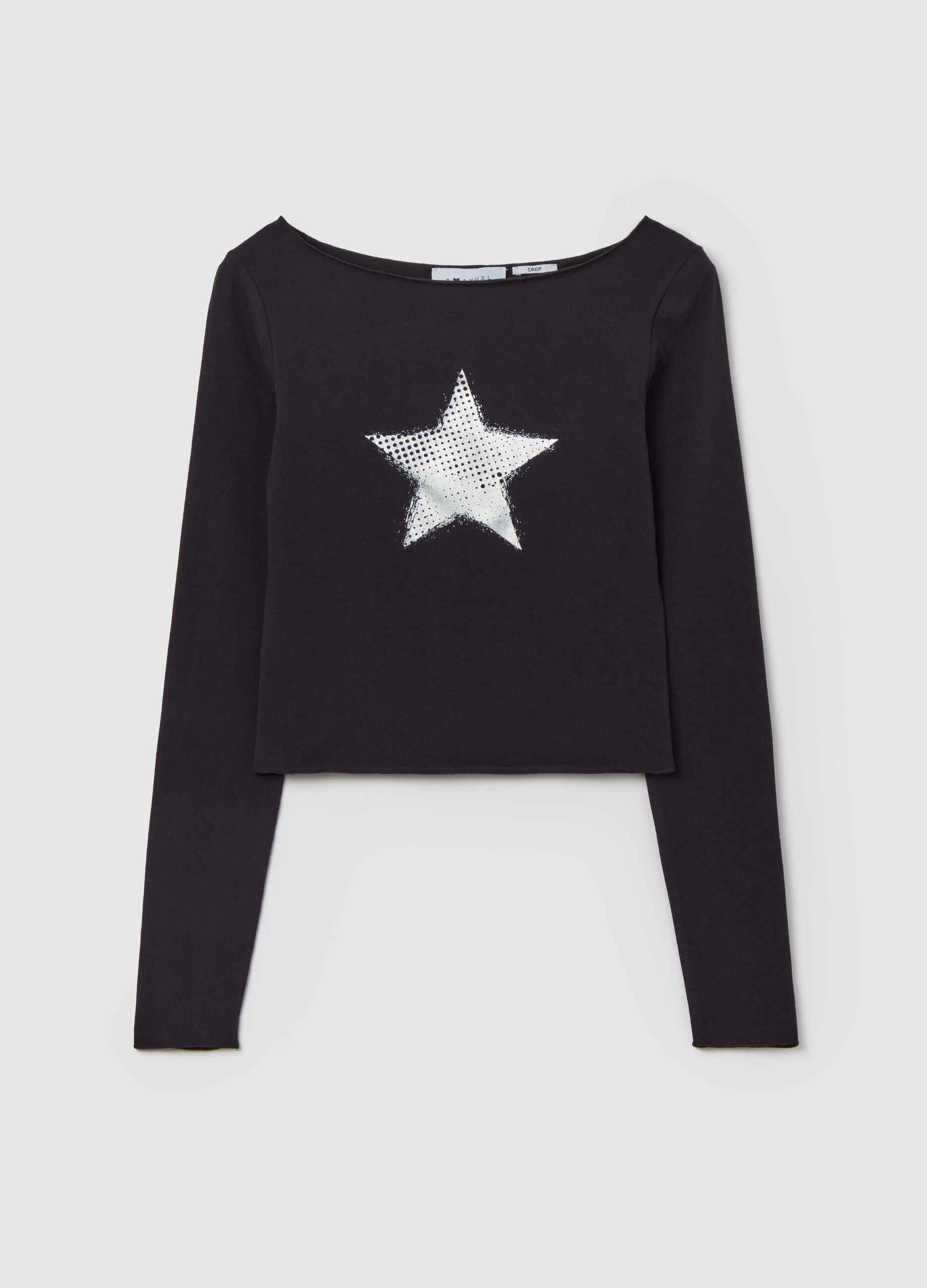 T-shirt a maniche lunghe con stampa