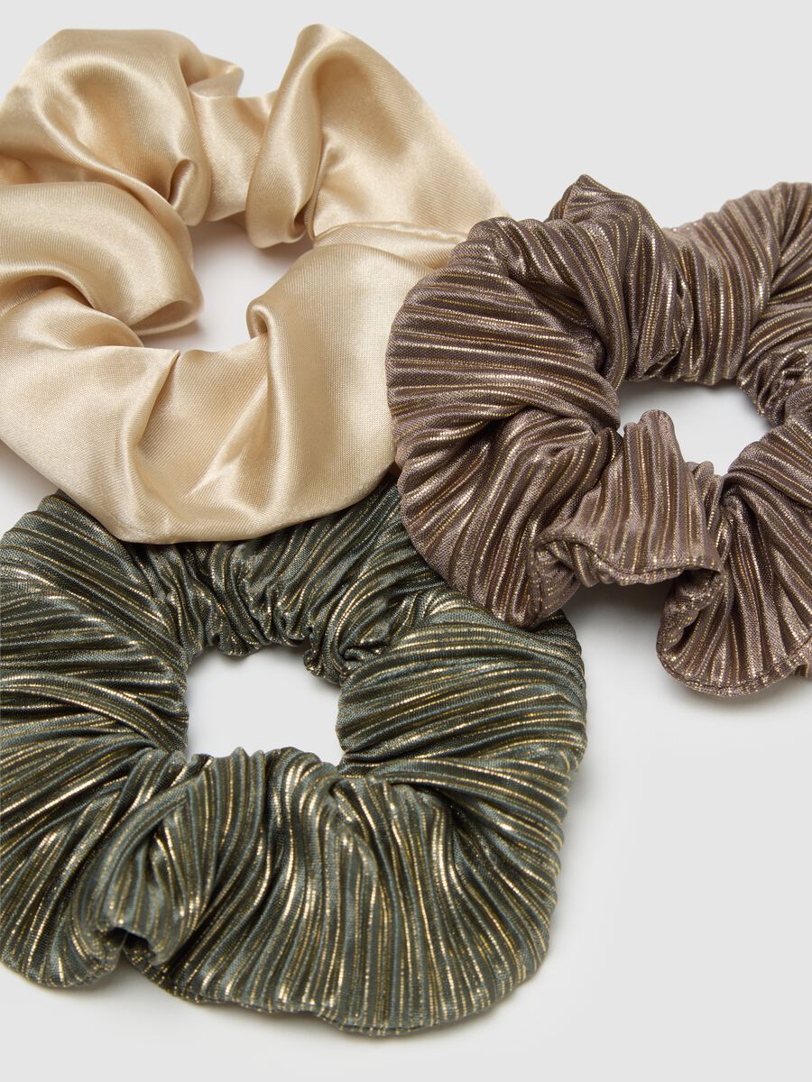 Women's Multicoloured Fabric Scrunchies_2