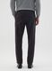 Black Slim Fit Stretch Cotton Trousers_2