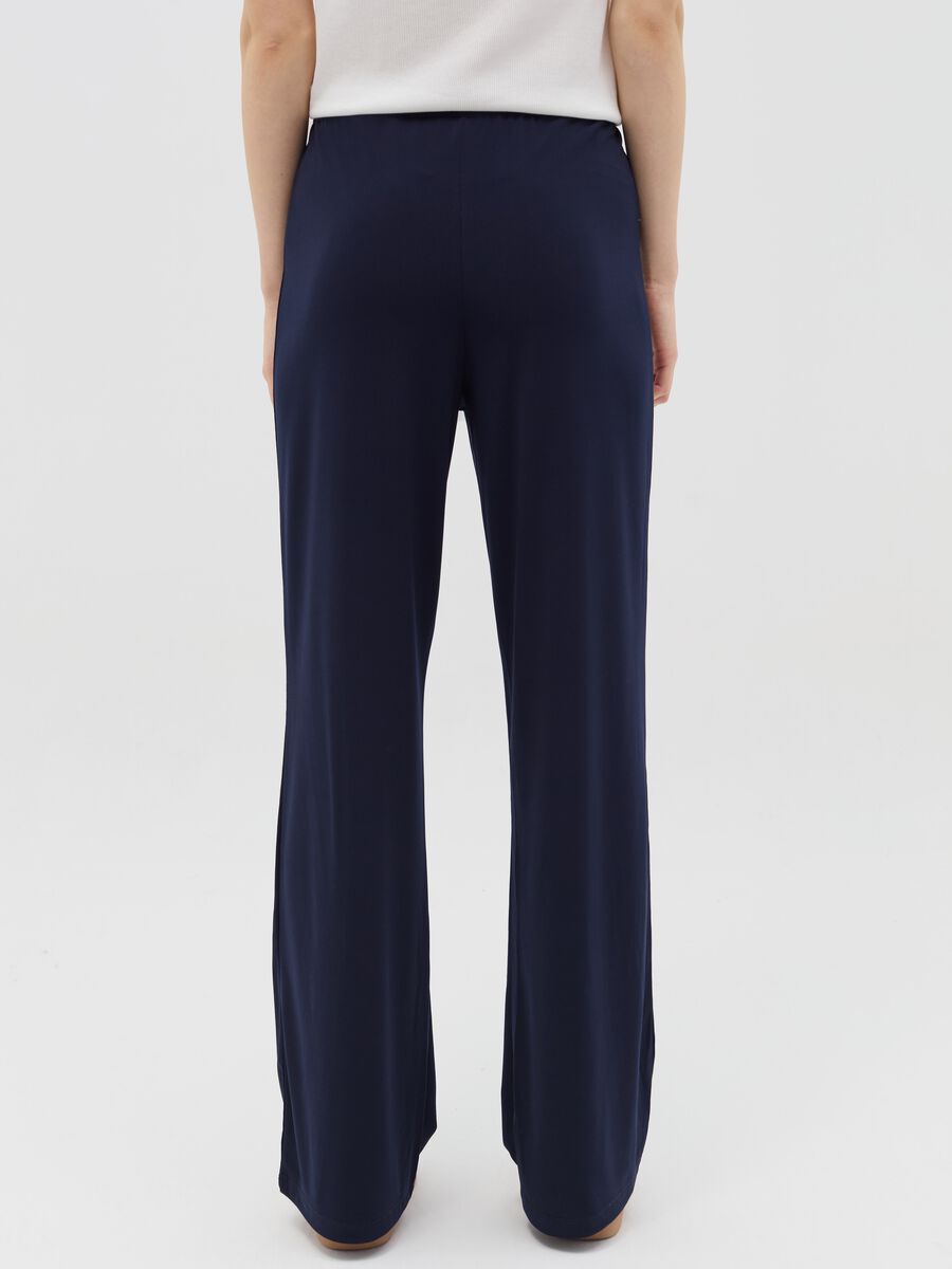 Solid colour maternity trousers_3