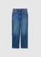 Stretch blue straight jeans_4