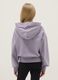 Girls' Pure Cotton Purple Hoodie with Relaxed Fit_1