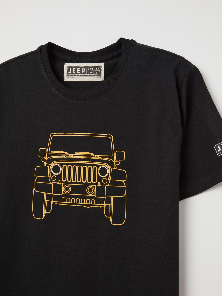 Cotton T-shirt with Jeep print_5