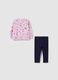 Girls' set in pure pink cotton regular fit_0