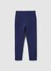Girls' Blue Stretch Cotton Leggings_1