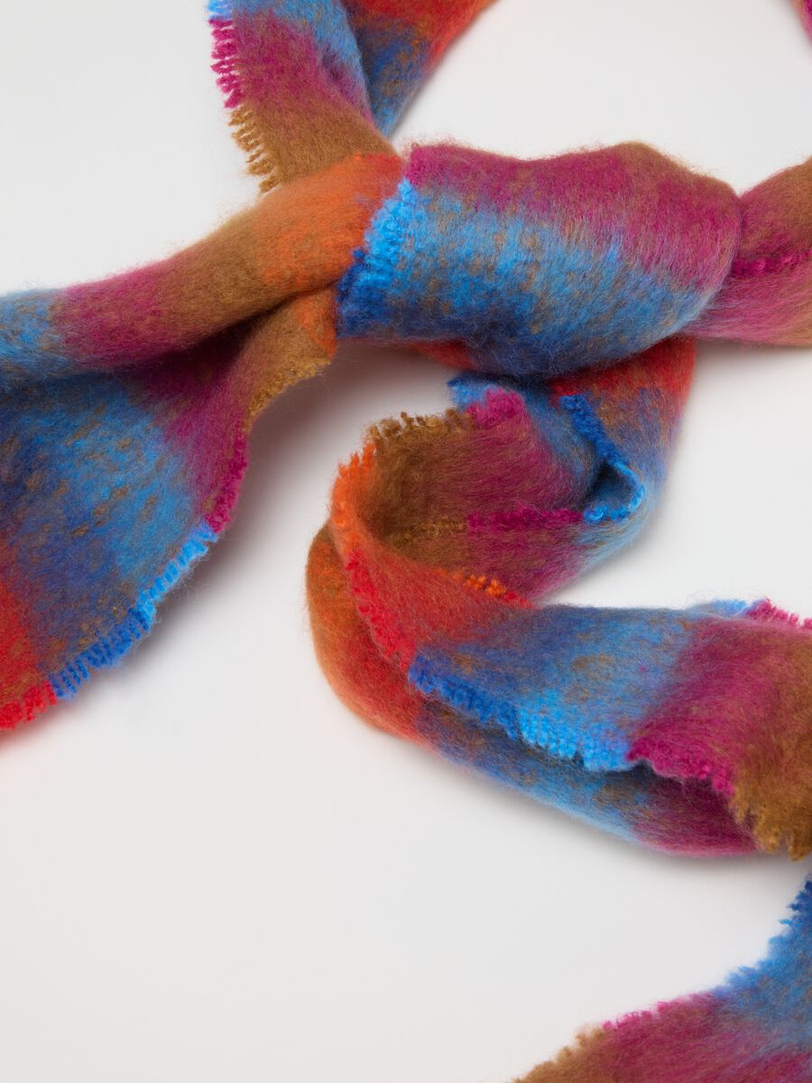 Sciarpa multicolor knittata_1
