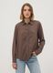 Camicia marrone in pura viscosa regular fit_2