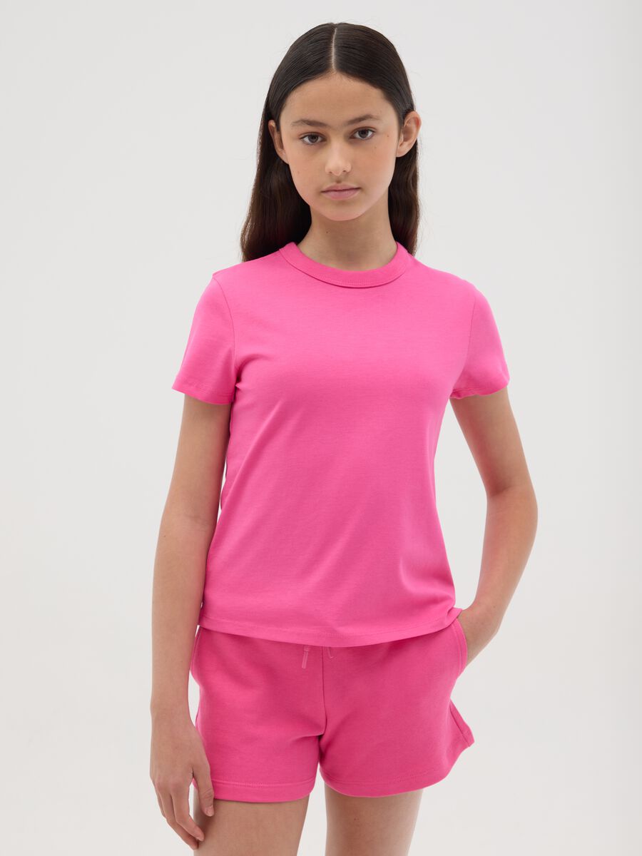 OVS Kids Pink Organic Cotton T-shirt_0