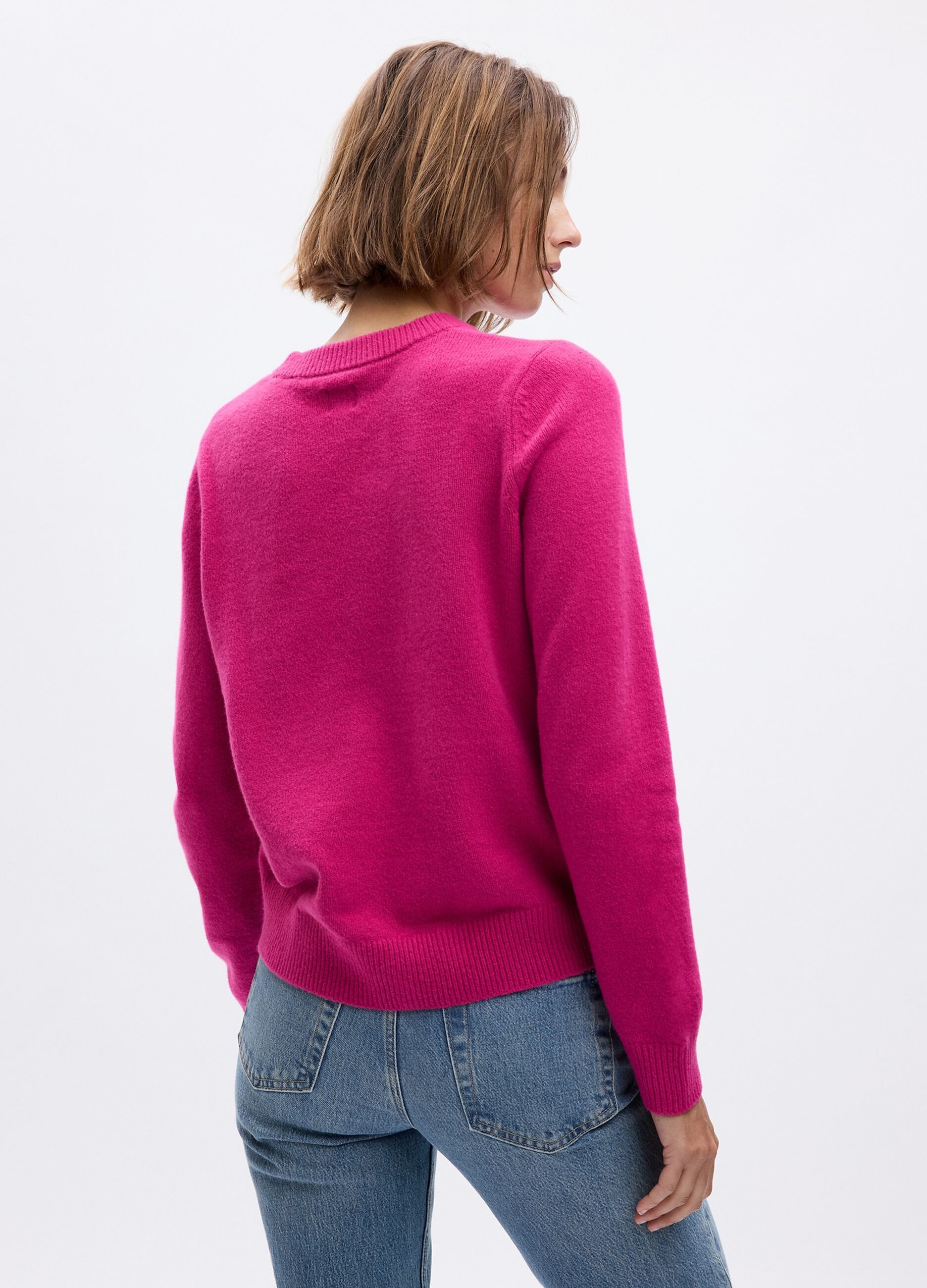 Pullover con scollo rotondo