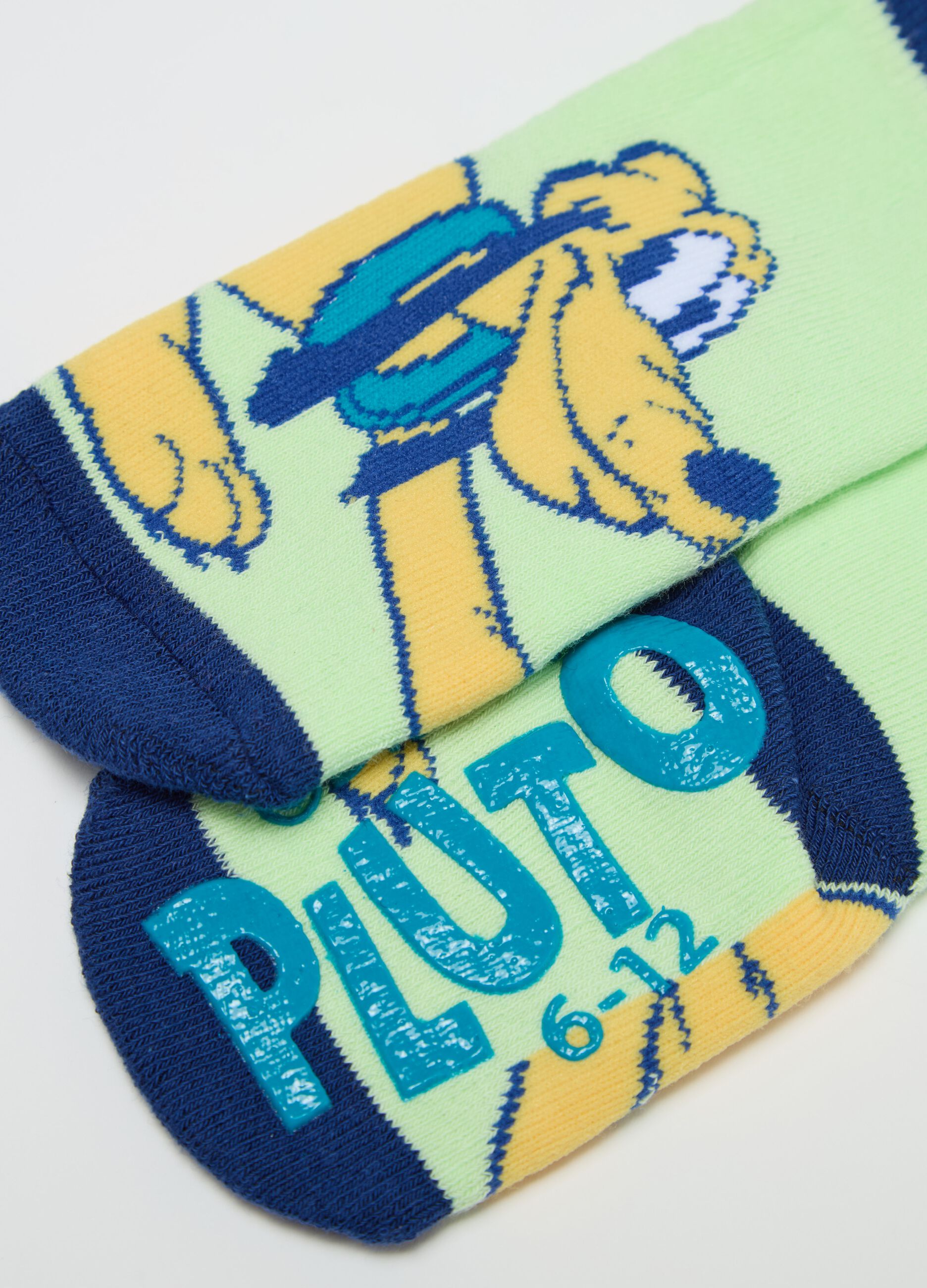 Two-pack slipper socks with Mickey Mouse and Pluto design