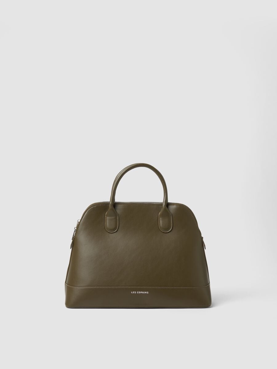Green bag with zip closure_0