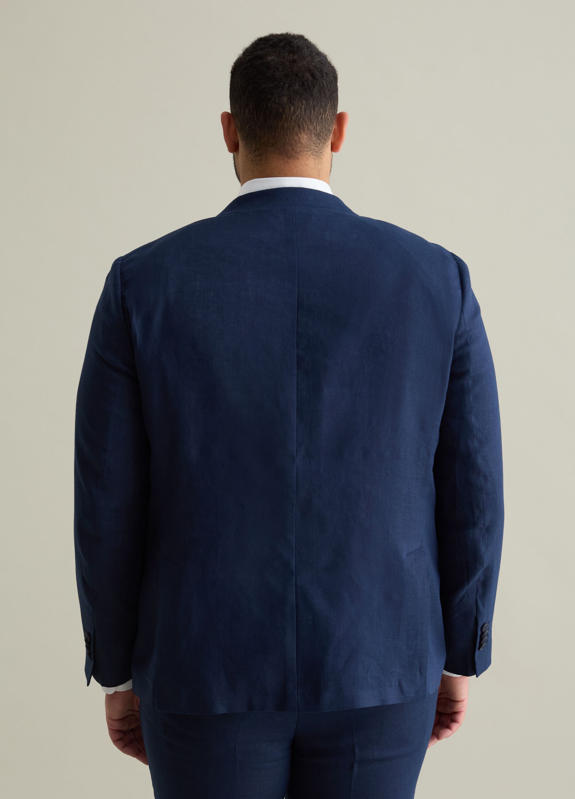 Oversized blazer in linen