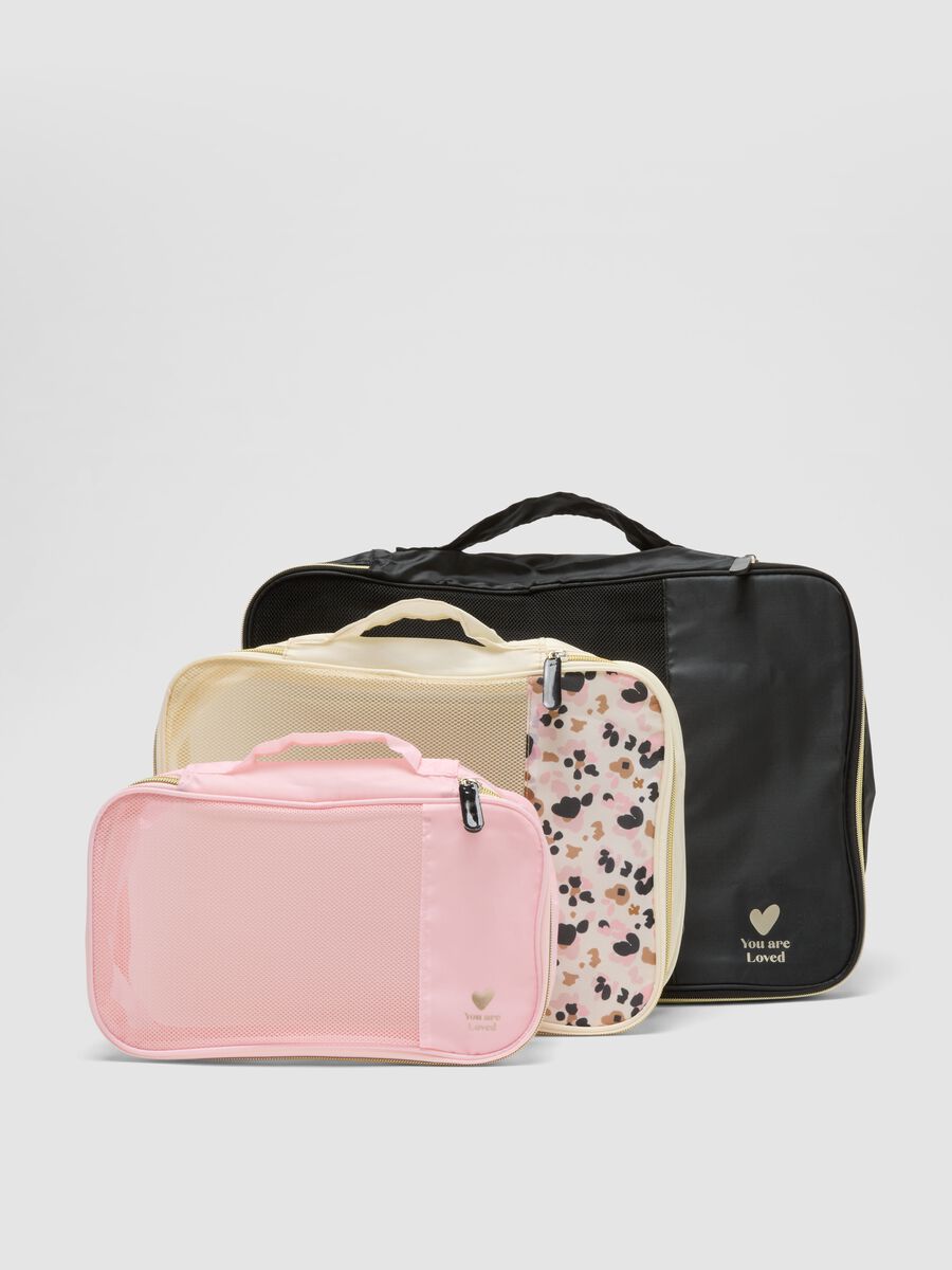 Multicolour travel beauty bag set_0